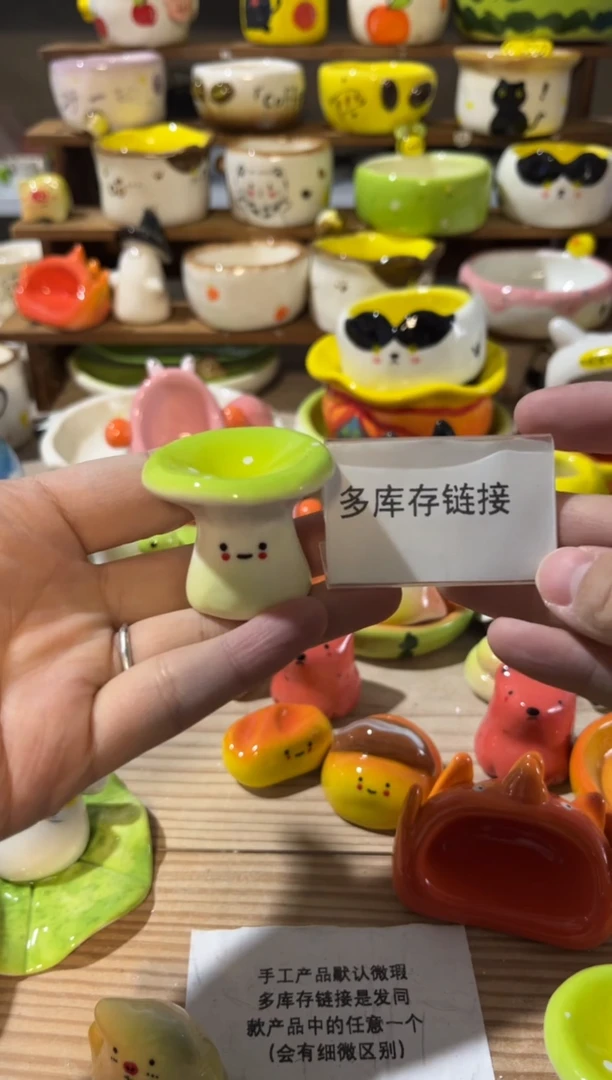 11手绘釉下彩微瑕陶瓷