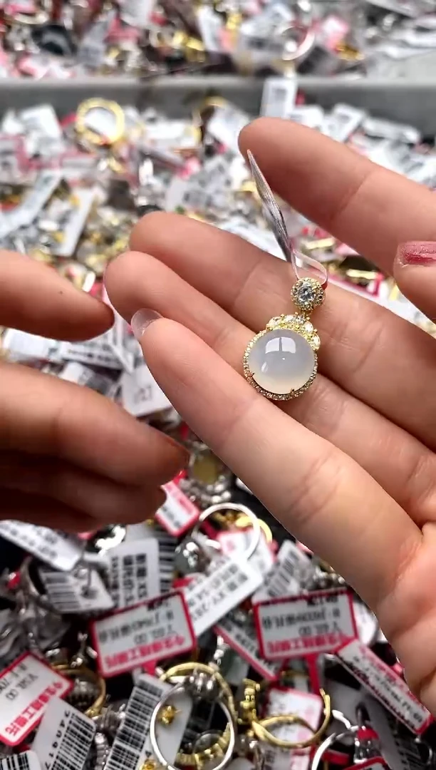 【闪购商品】翡翠戒指银S925镶嵌555555   2