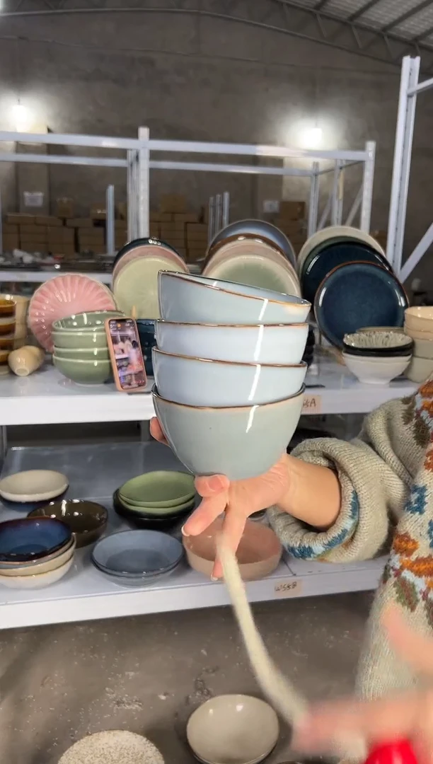 陶瓷外贸尾货瑕疵满20包邮X4米饭碗