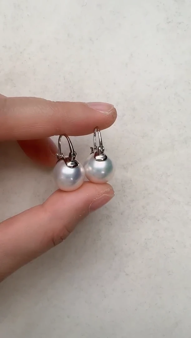 【闪购商品】淡水珍珠耳饰银S925镶嵌银色茶壶