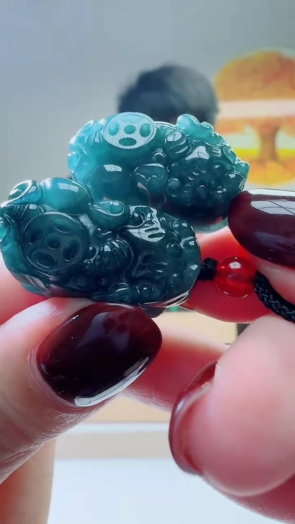 颈饰未镶嵌翡翠天然A货翡翠  多样性随机发其一