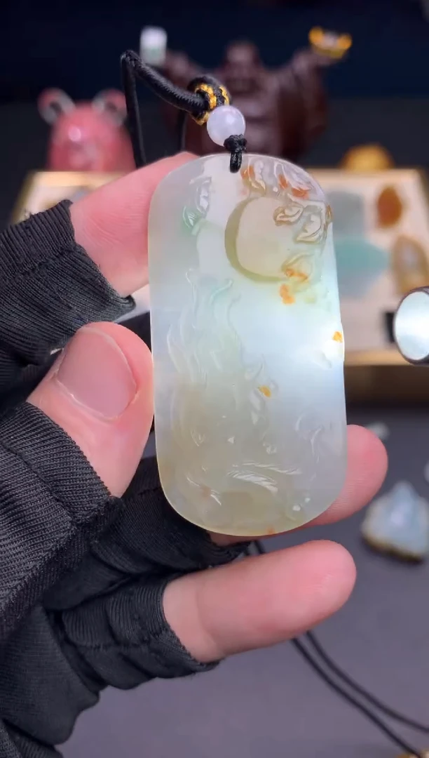 未镶嵌定制翡翠天然翡翠九尾狐