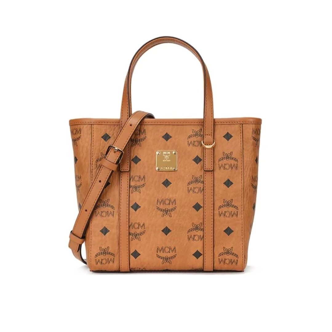 99新 MCM 【陈思斯】菜篮子单肩包手提包