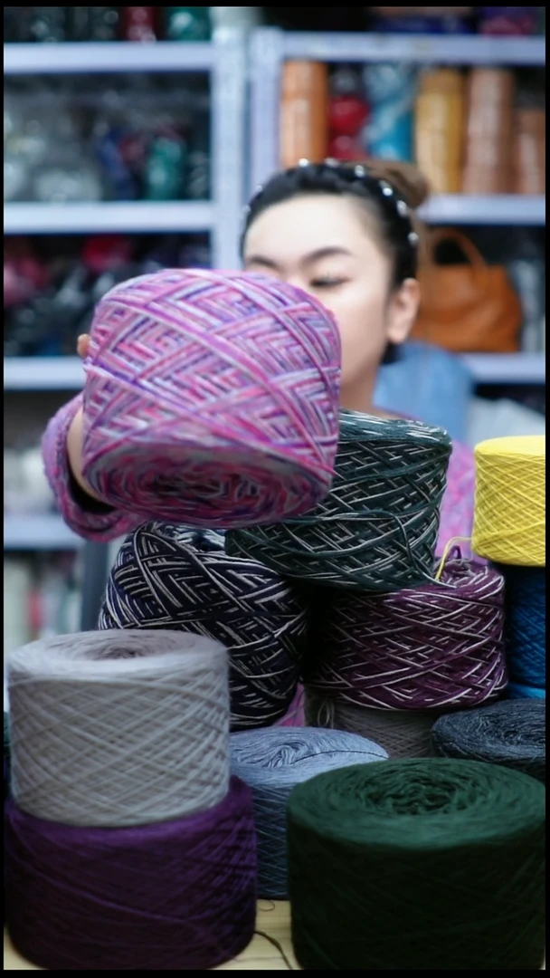 羊毛欢姐手编线B747