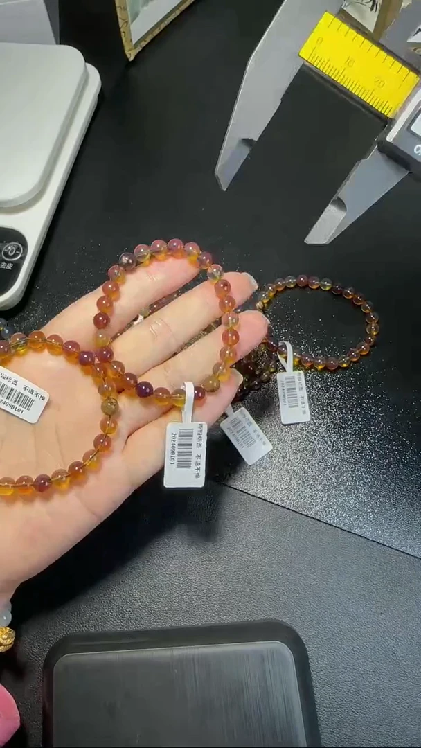 【闪购商品】琥珀手串未镶嵌WY0219009多样性发一