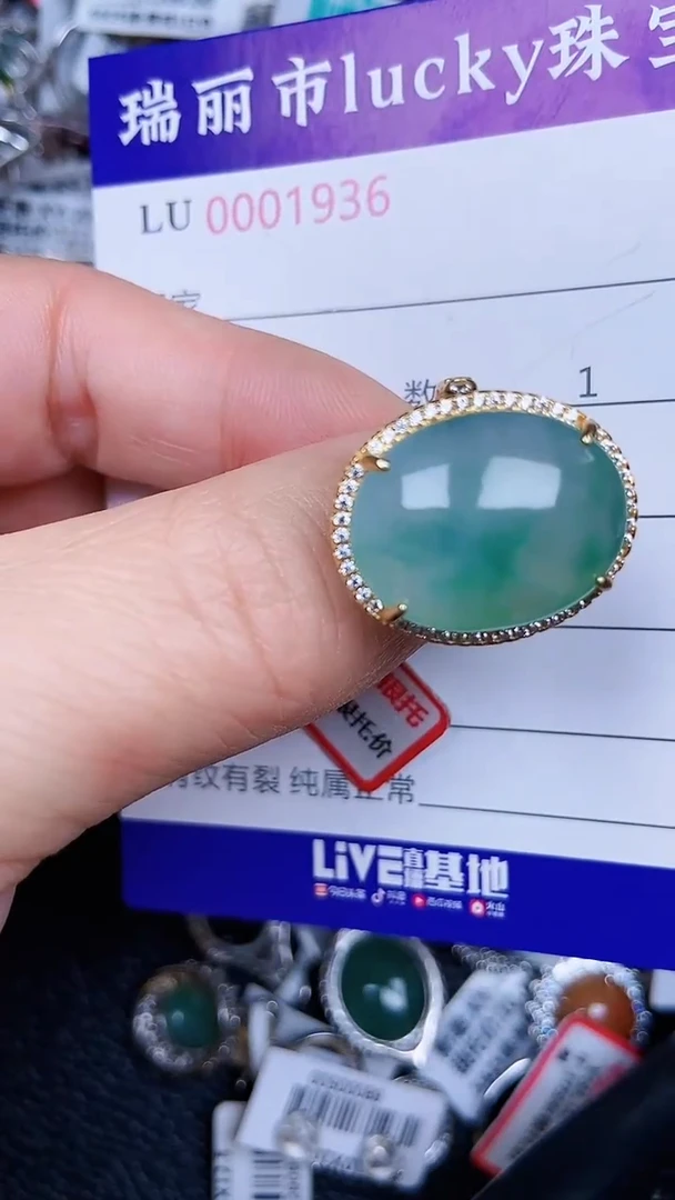 颈饰银S925镶嵌翡翠1936