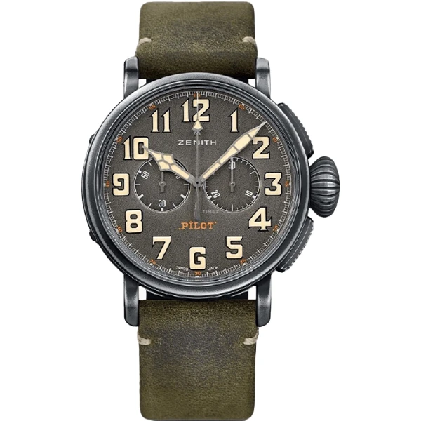 99新 Zenith/真力时 老佛爷/真力时飞行员/自动/20年全套/45mm