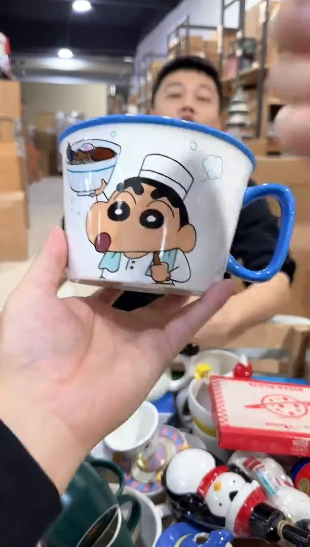 其他蓝色小新厨师泡面碗