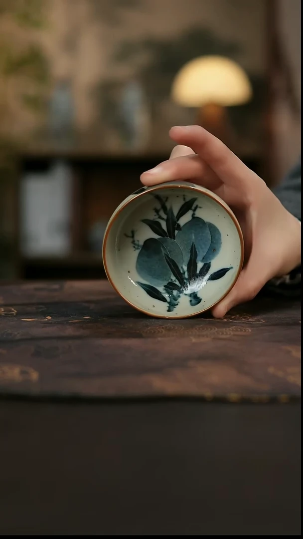 景德镇陶瓷杯碗柴烧多人