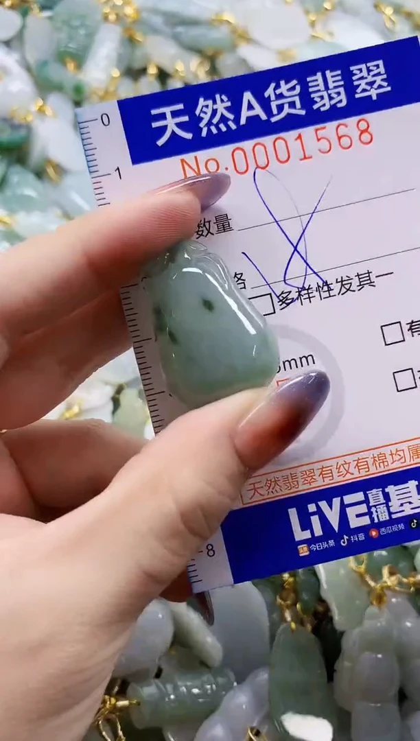 颈饰未镶嵌翡翠小*亮天然A货翡翠