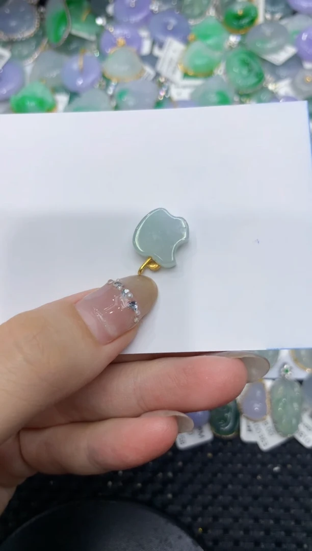 【闪购商品】翡翠颈饰18K金镶嵌222222222
