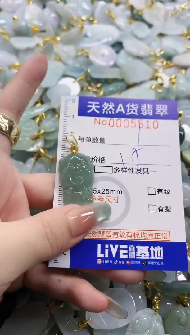 颈饰未镶嵌翡翠天然A货翡翠