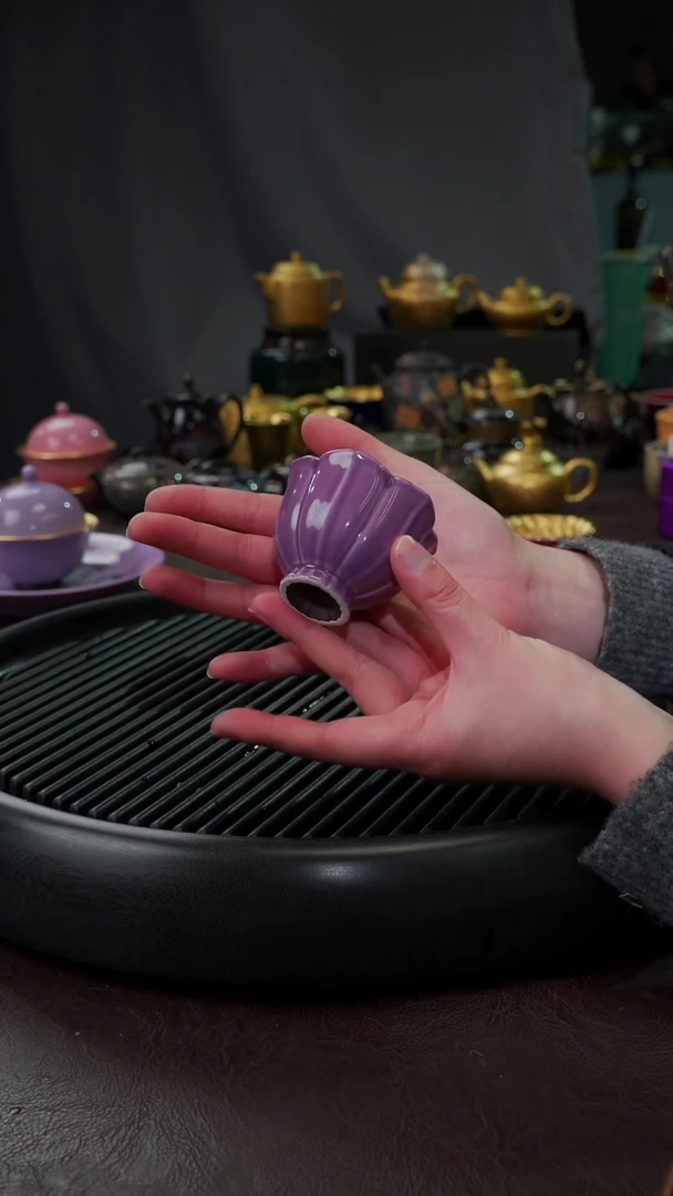 【闪购商品】杯【宜景窑紫罗兰鎏金】洛神樱花