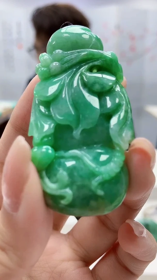 定制翡翠未镶嵌5159xx-毛货挂件9