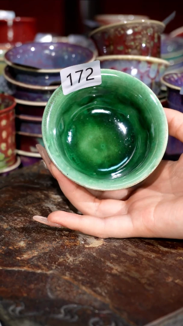 摆件精品窑变钧瓷茶器
