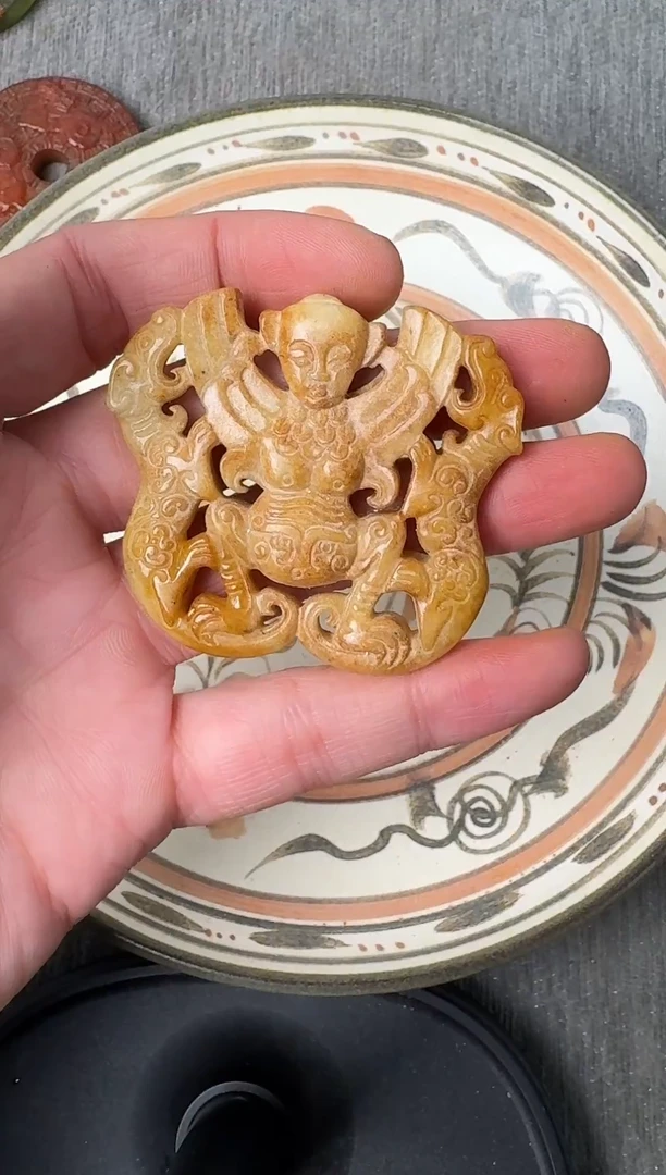 未镶嵌和田玉摆件888888微瑕