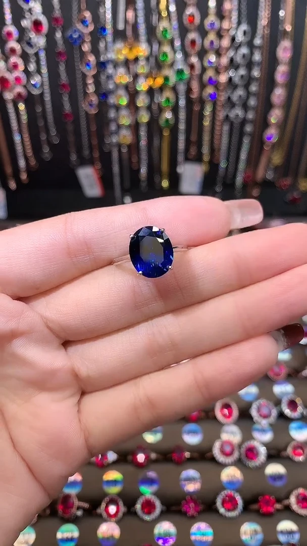 【闪购商品】蓝宝石耳饰银S925镶嵌10.12