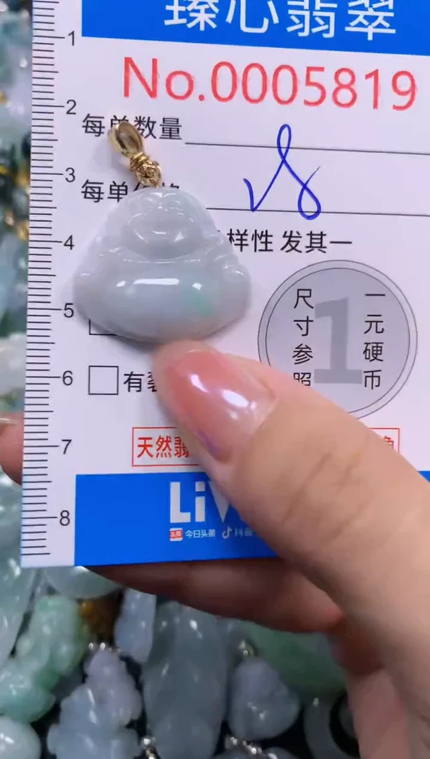 吊坠(不含链)未镶嵌翡翠5819