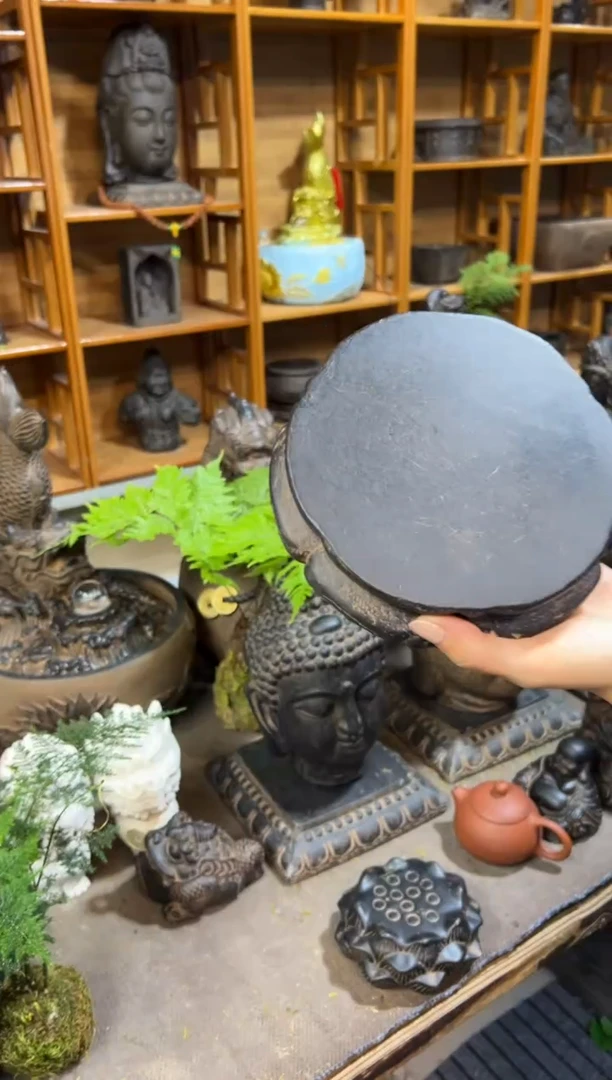 陶土【火山泥】金箍坛底座