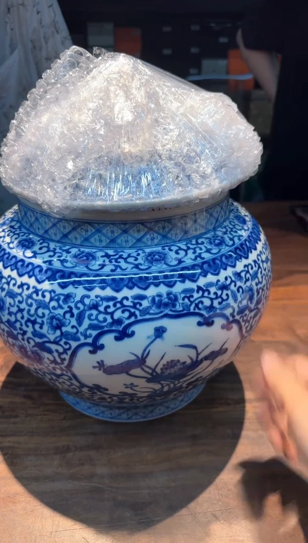 王*说快雪时晴 开窗四季花罐