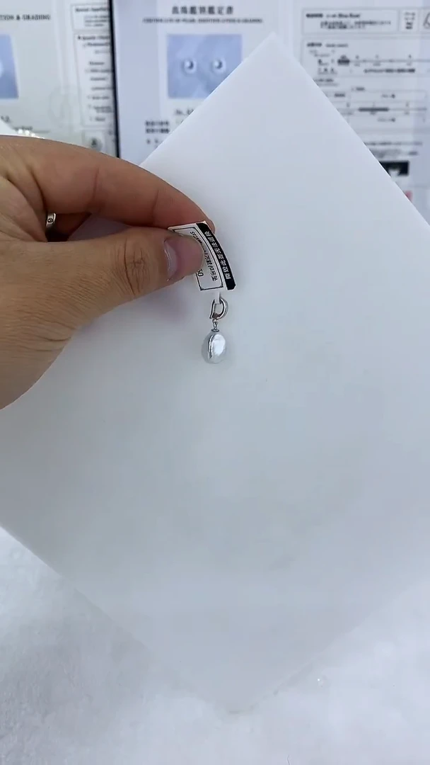 银S925镶嵌AQ淡水珍珠珍珠吊坠@@YN074