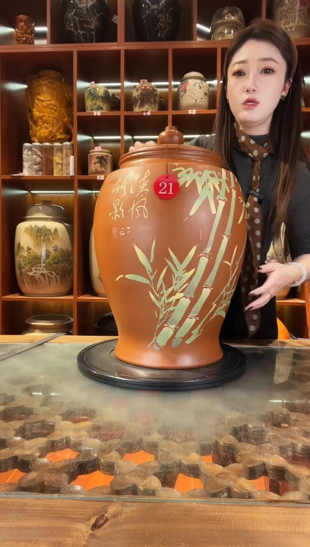 罐云南建水紫陶大号复烧缸@21