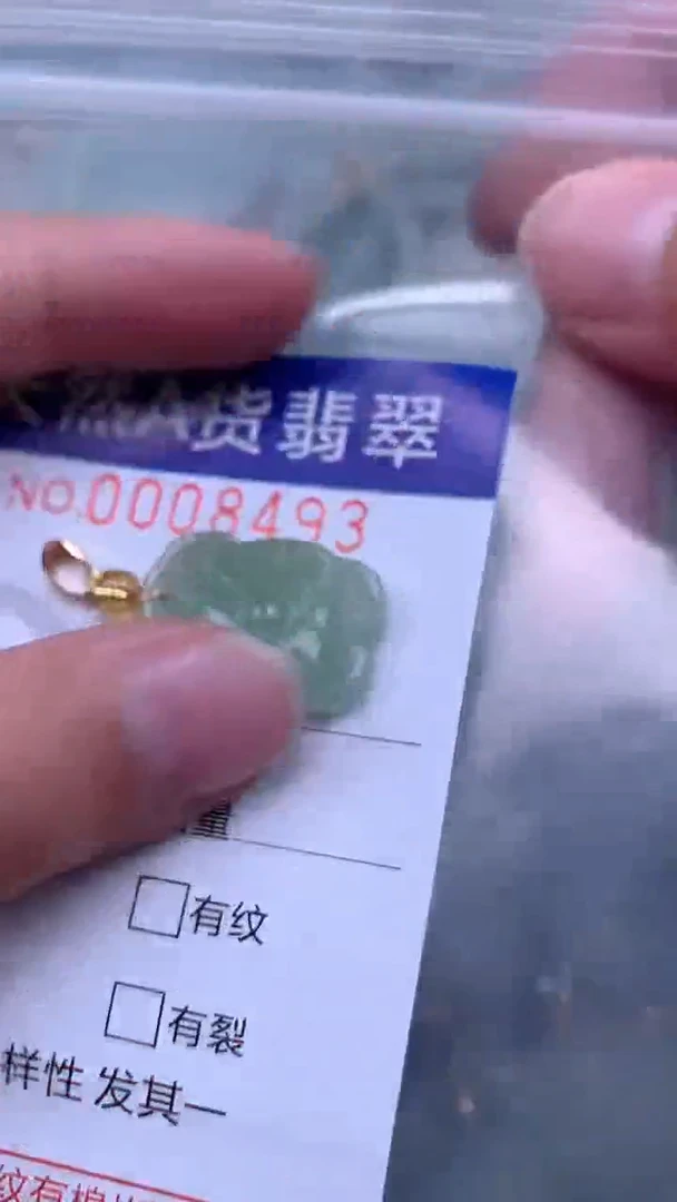 翡翠未镶嵌吊坠(不含链)1