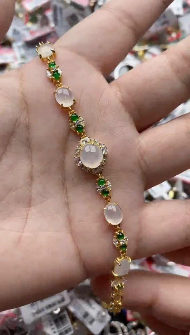 【闪购商品】翡翠戒指银S925镶嵌22222---5