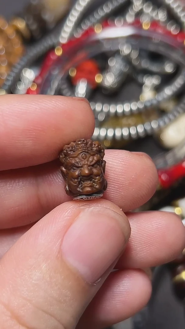 把件紫金鼠大黑天单颗