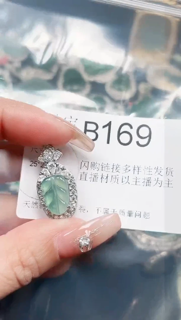 【闪购商品】翡翠颈饰未镶嵌赠皮绳169