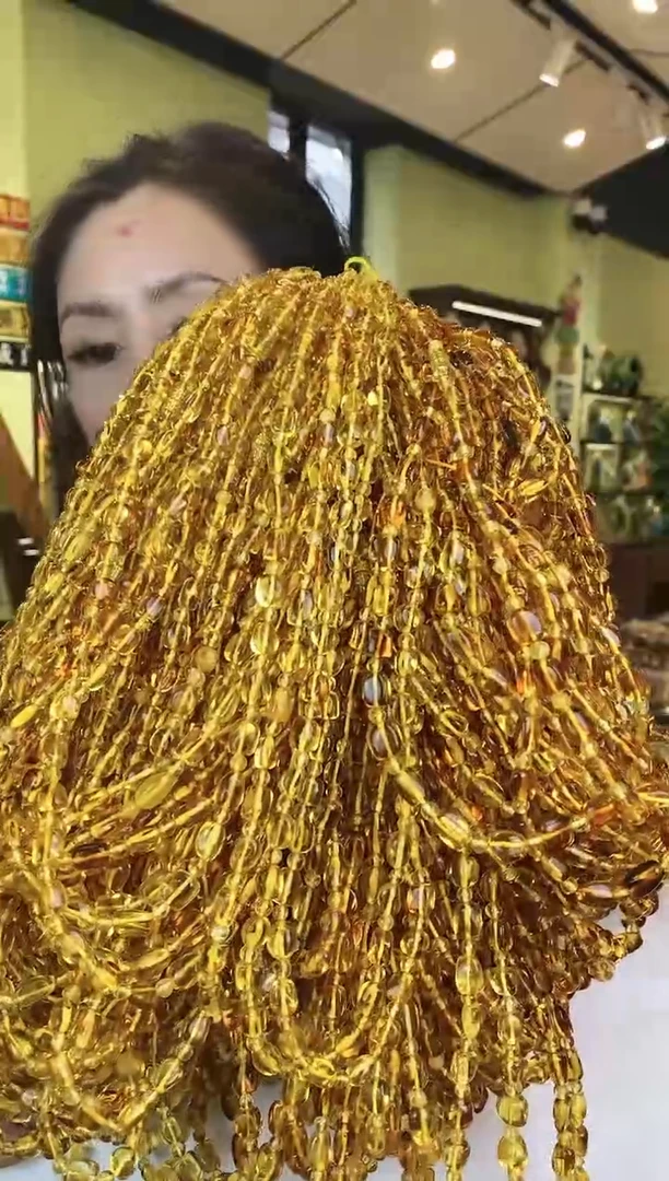 【闪购商品】琥珀颈饰未镶嵌多样性发一