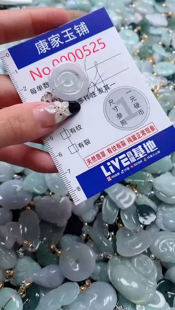 翡翠未镶嵌颈饰525