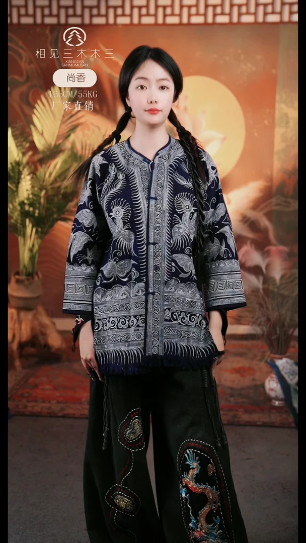 579蜡染外套土布