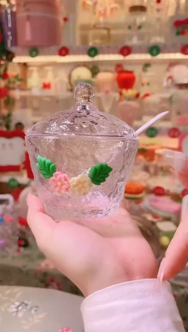 摆件品质好发货快放心拍！小花调料罐