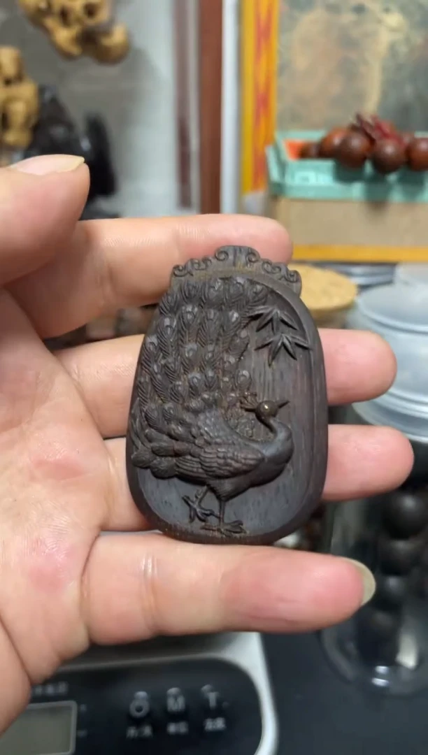 木潘家士大院香木摆件