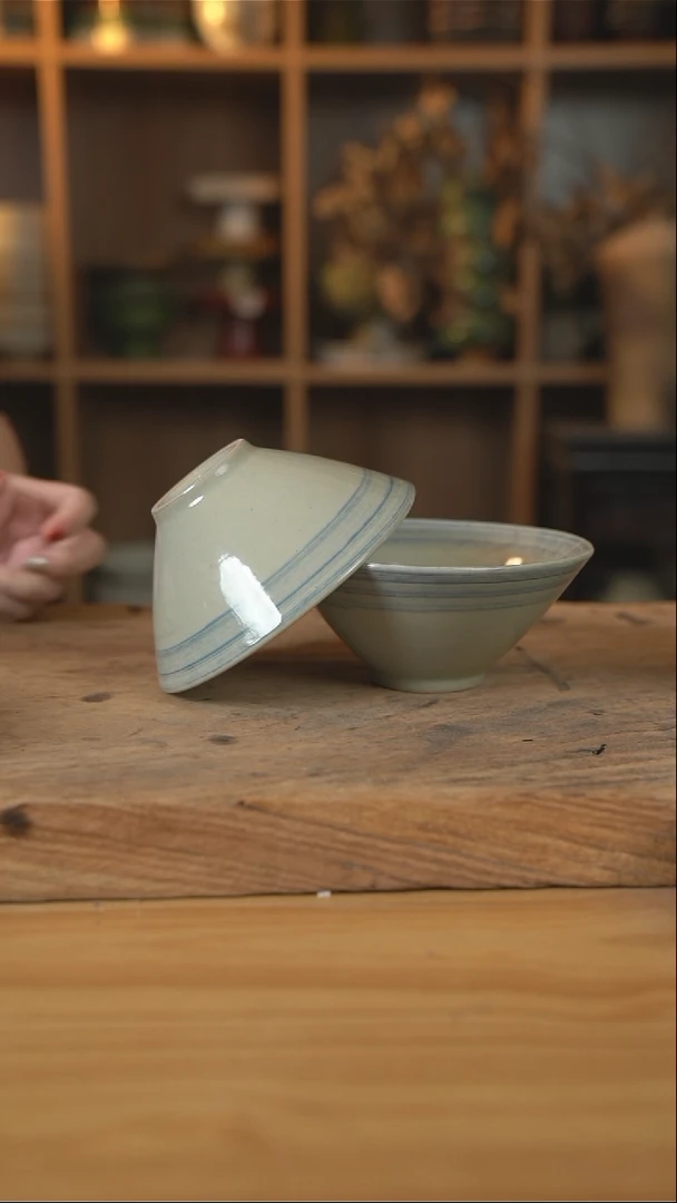 青云系列的6英寸斗笠碗2个