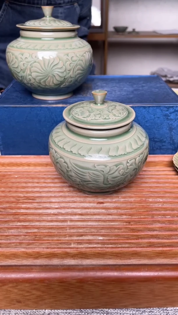 其他472王晓娜 纯手工秘色茶叶罐