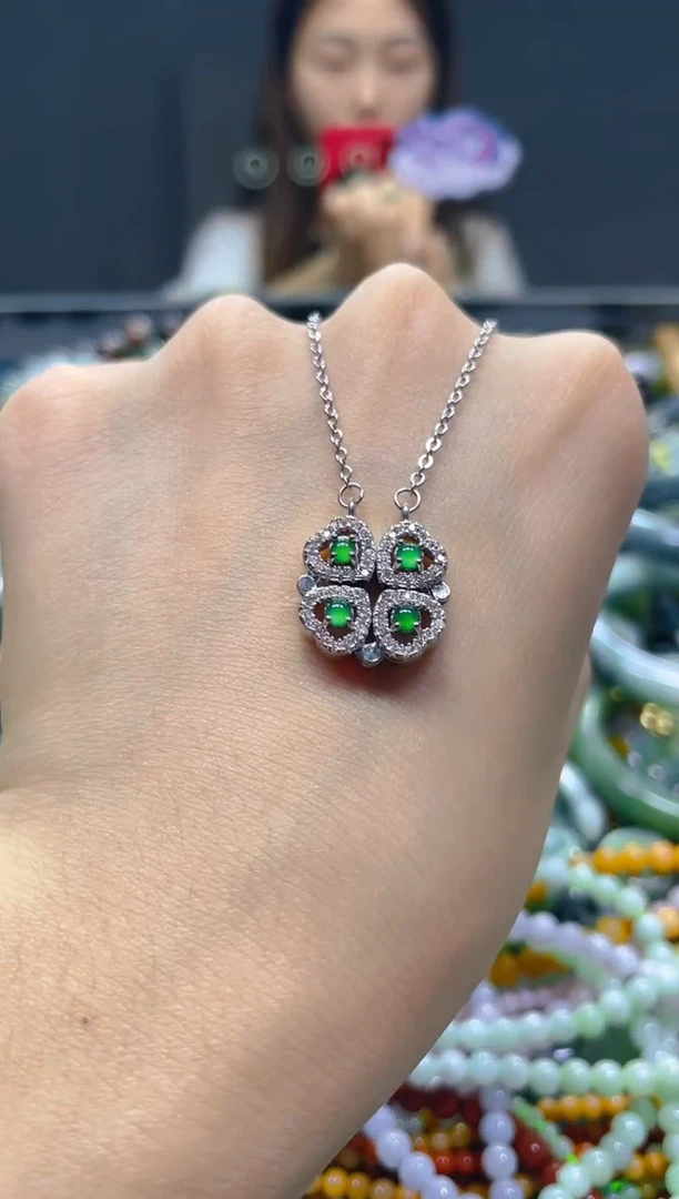 颈饰未镶嵌翡翠/M/翡翠A货，一件也是批发价