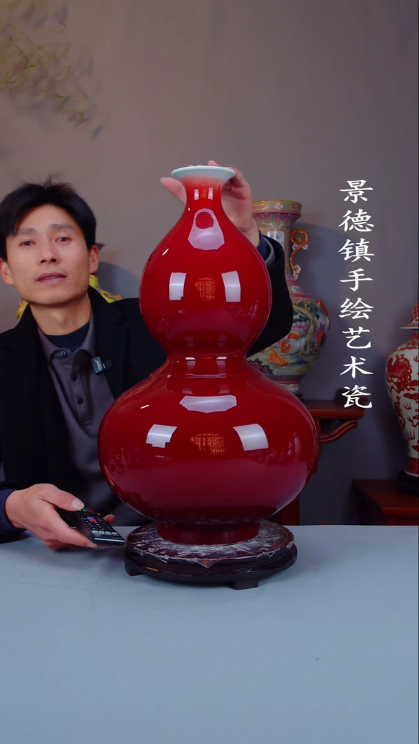 摆件陶瓷景德镇手工手绘陶瓷摆件33