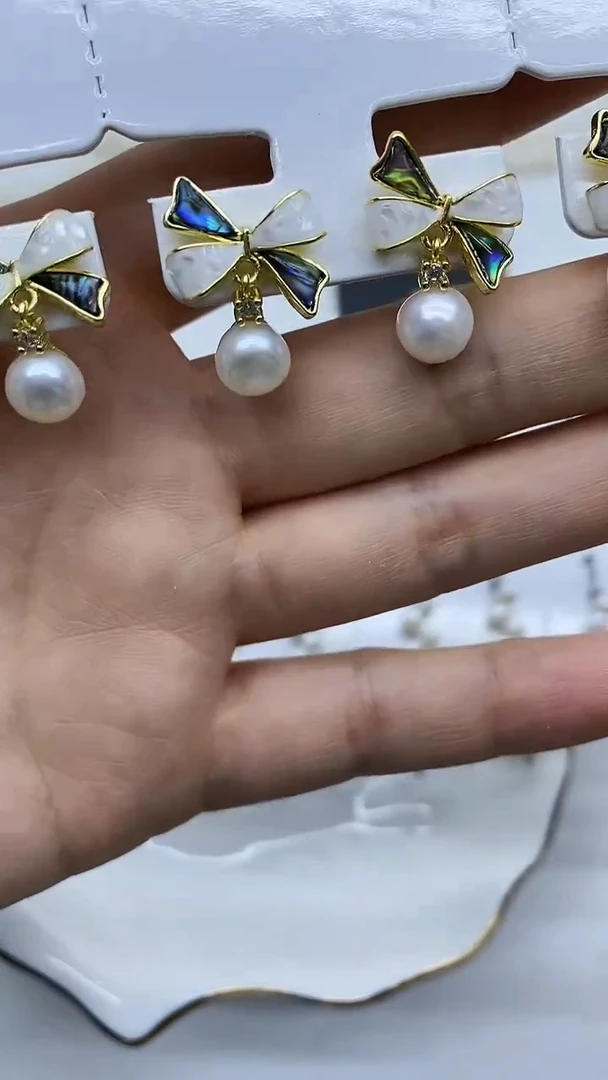 未镶嵌耳饰淡水珍珠耳钉多样性发其一