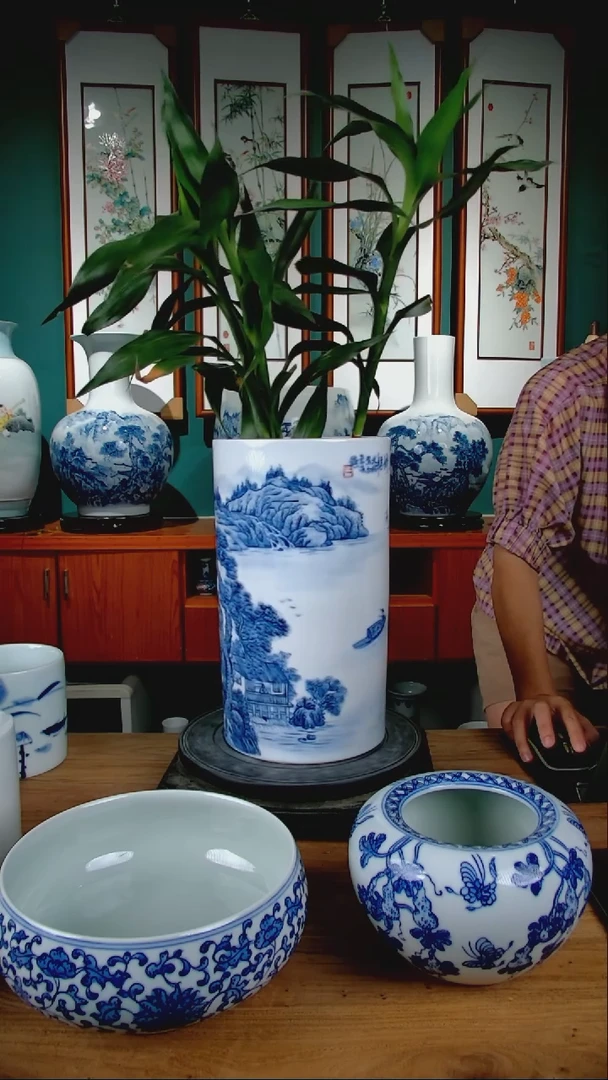 摆件牛***好景德镇手绘陶瓷888888888
