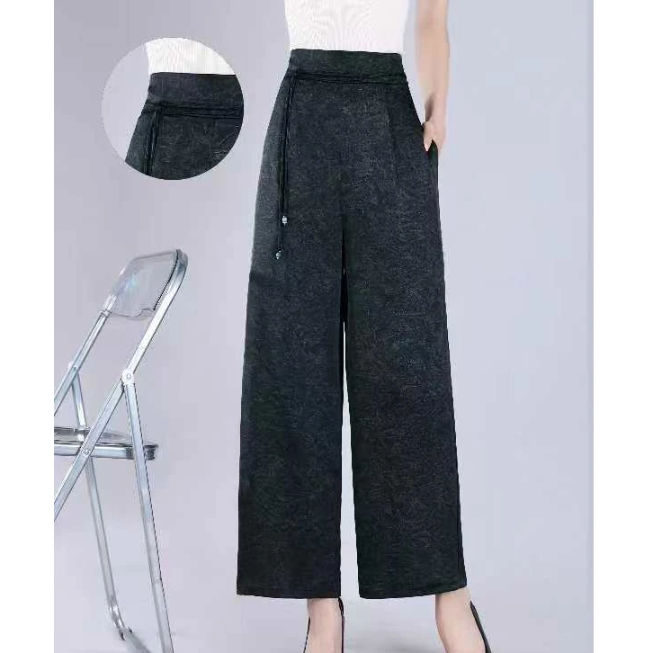 YX7301 （聚水潭）休闲裤高腰显瘦阔腿裤春夏秋冬时尚休闲显瘦复古