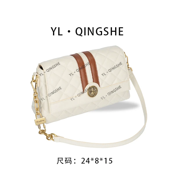 【依琳定制】女士潮流时尚经典气质手拎单肩包GQ-20142-米白