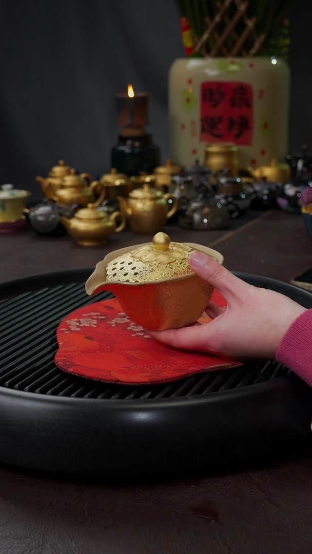 【闪购商品】杯【宜景窑系列】手抓金壶