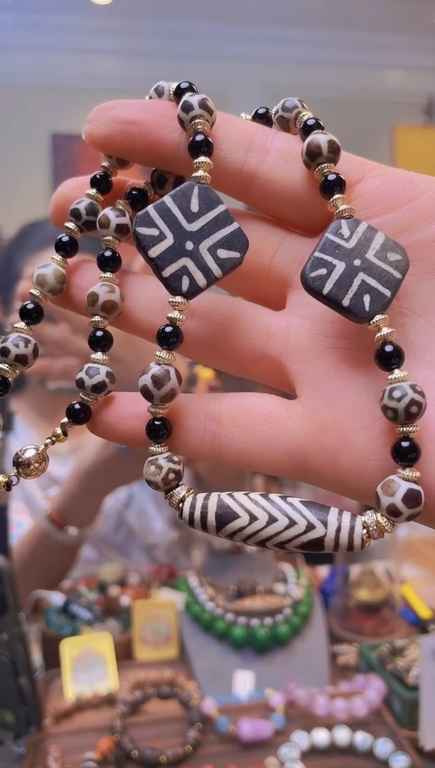 柏香籽/百香籽吊坠水纹项链项链