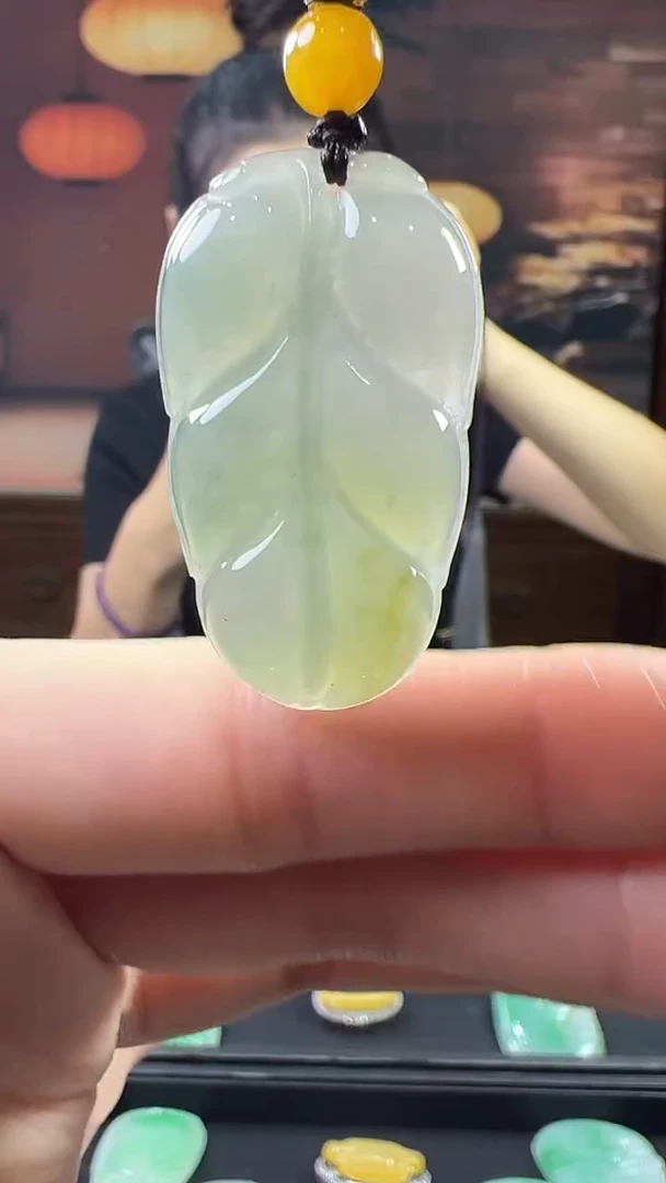未镶嵌挂件翡翠叶子