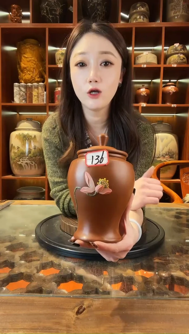 罐云南建水紫陶复烧小茶罐@136