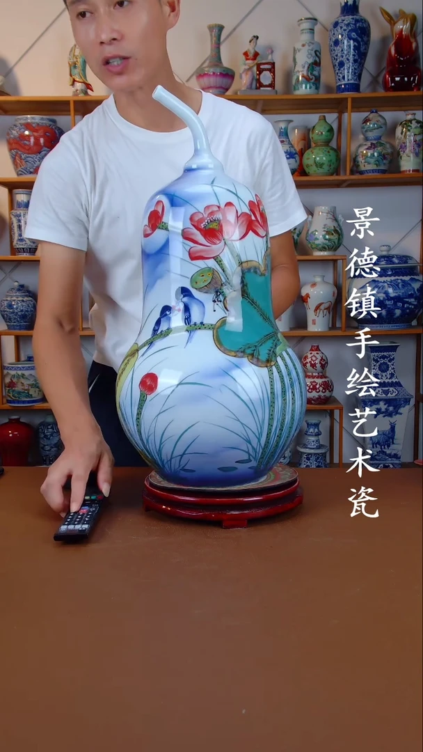 现代景德镇手工手绘陶瓷摆件42