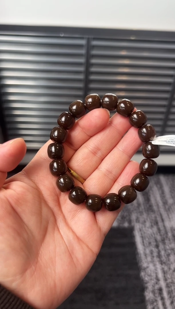 未镶嵌手串和田玉金山糖老型珠手串卡11*12