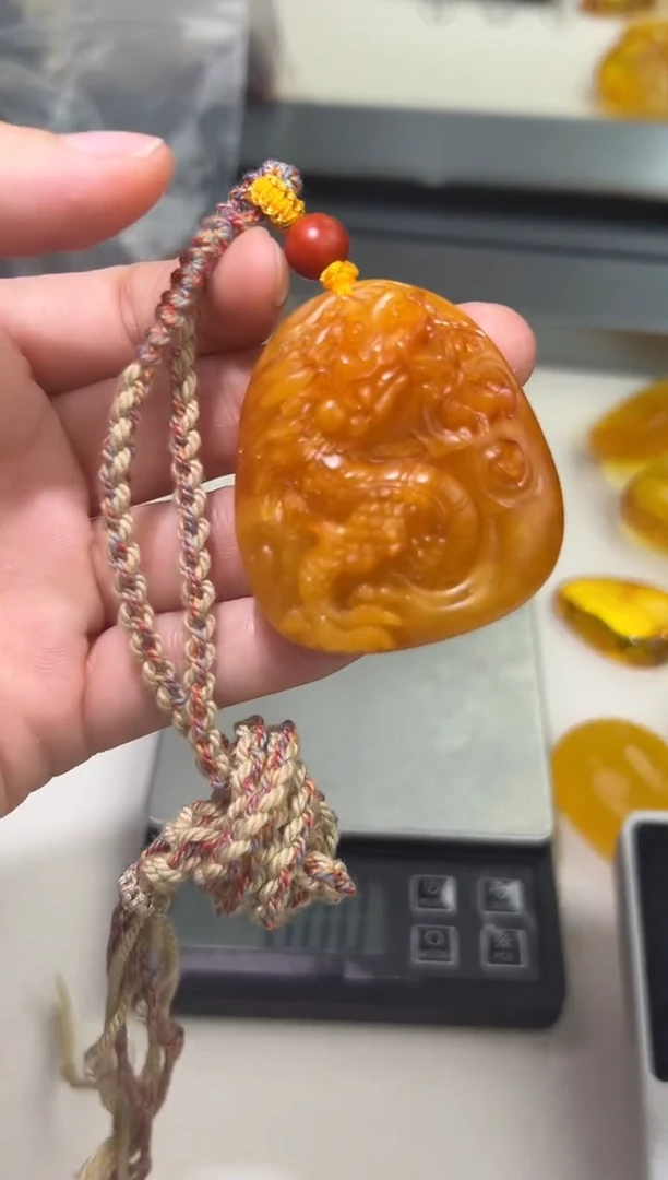 裸石琥珀未镶嵌琥珀蜜蜡吊坠